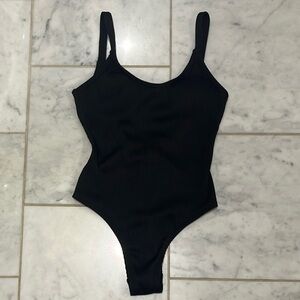 Elegant Black Women's One Piece Swimsuit
